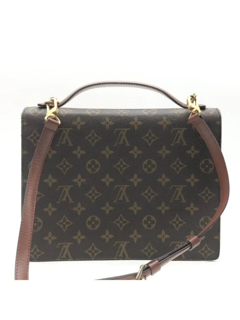 Louis Vuitton Monogram Monceau Business 2-Way Bag Leather